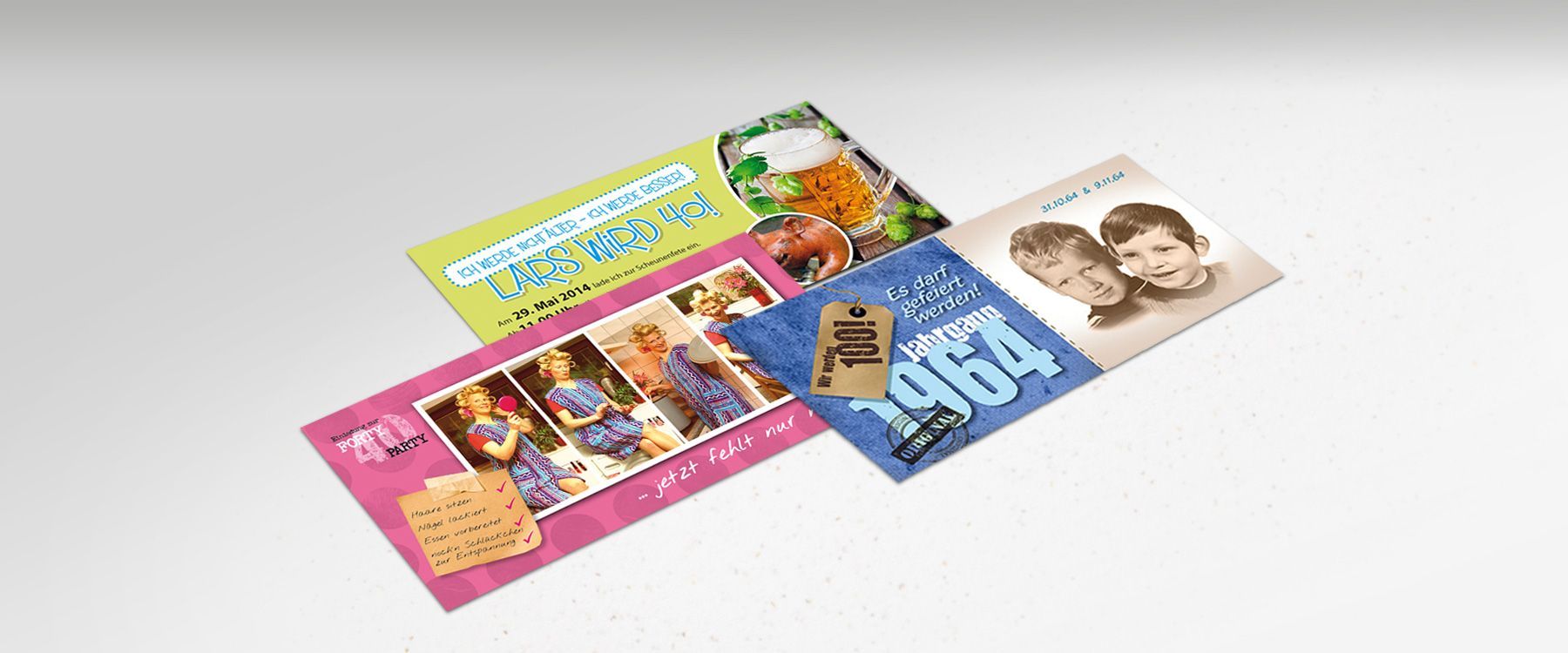 Einladungskarten Das Satz & Druck Studio ist Ihre Druckerei für Werbemittel, Textildruck, Fahrzeugbeschriftung und vieles mehr.